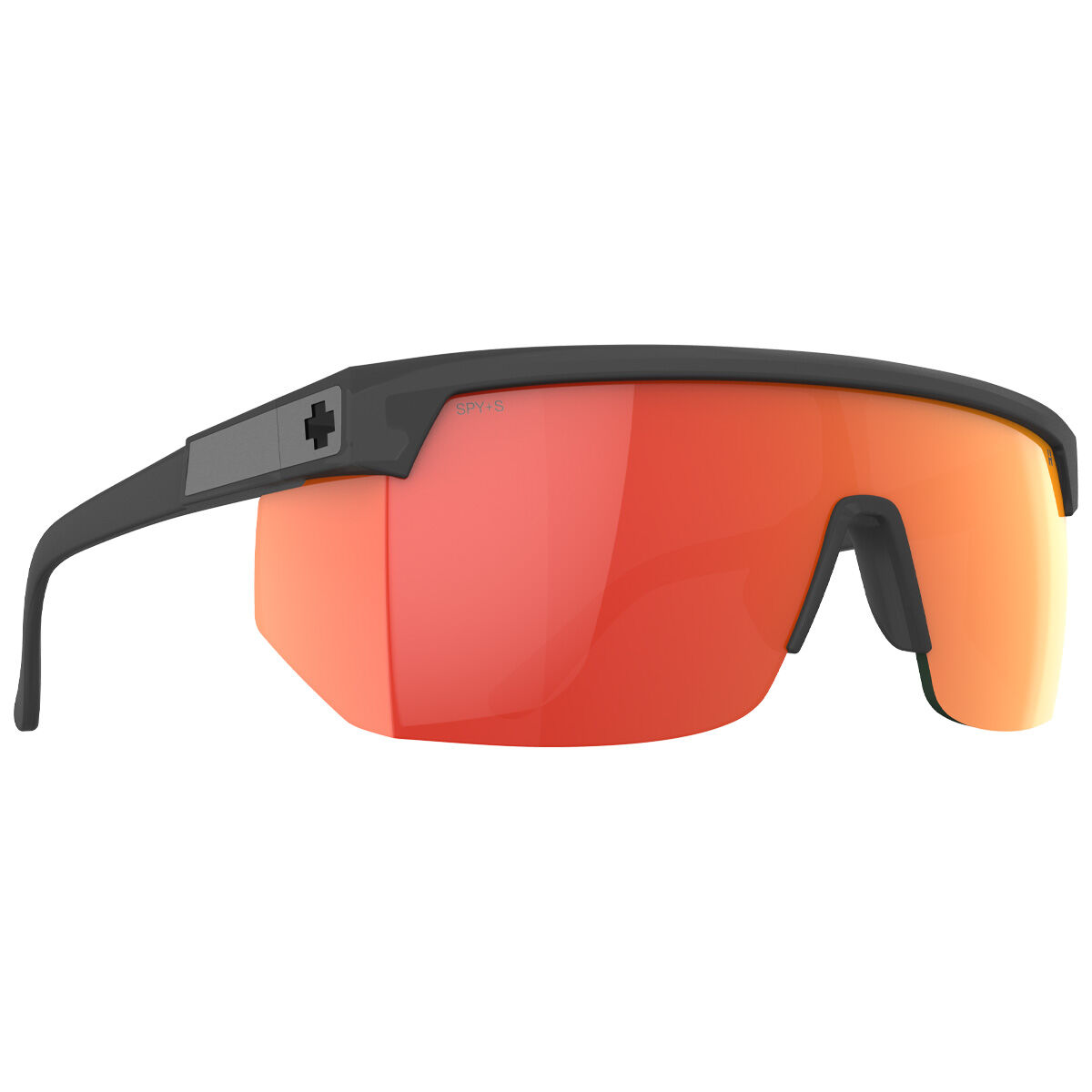 SUPER FLYNN, Translucent Matte Black-HD Plus Green with Orange Spectra Mirror, hi-res image number null